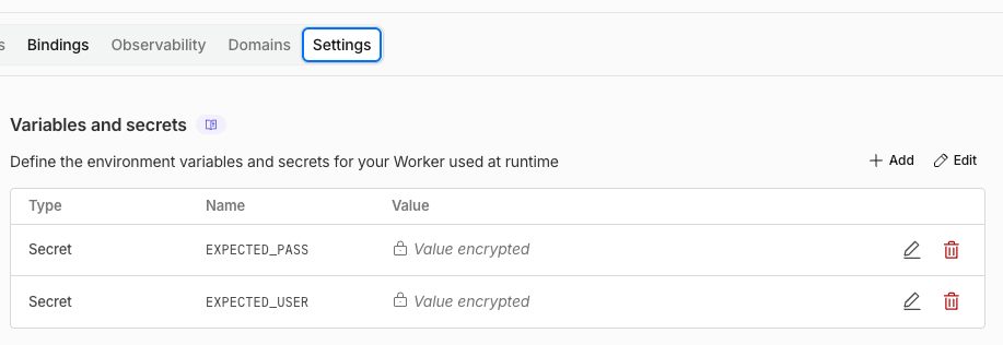 env auth